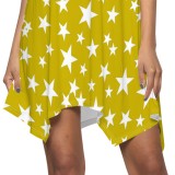 1 Piece Custom Casual Digital Printing Star Club Dresses