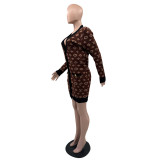 Fashion Soft Knitted V Neck Long Button Sweater With Pocket