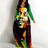 1 Piece Custom Casual Printed Maxi Dresses