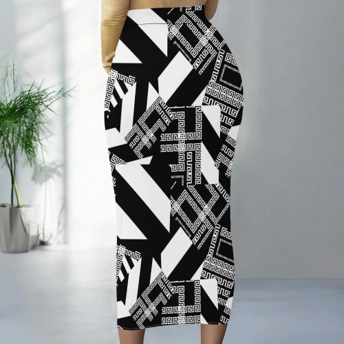 1 Piece Custom Casual Printed Long Skirt