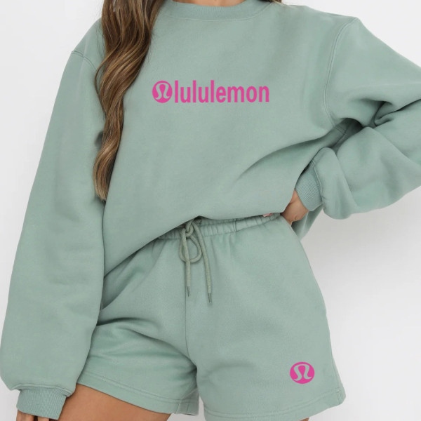 High Quality Cotton Print Long Sleeve Sweatshirt Set