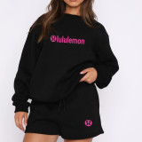 High Quality Cotton Print Long Sleeve Sweatshirt Set