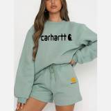 High Quality Cotton Print Long Sleeve Sweatshirt Set