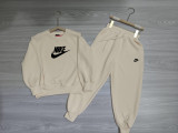 High Quality Cotton Children's Print O Neck Sweatshirt Pant Set