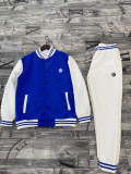 High Quality 100% Cotton Printed Sweatshirts Sports Suit Casual Baseball Uniform