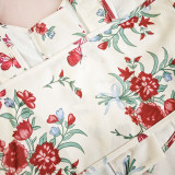 Floral Print Knot Shoulder Cami Top