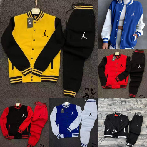 High Quality 100% Cotton Printed Baseball Uniform Sweatshirts Sports Suit