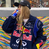 Adult Long Sleeve Windbreaker F1 Team Racing Red Bull Printed Jacket