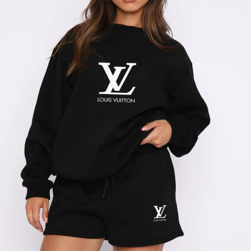 High Quality Cotton Print Long Sleeve Sweatshirt Set