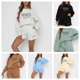 High Quality Cotton Print Long Sleeve Sweatshirt Set