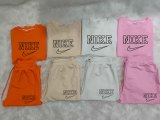 High Quality Cotton Print Long Sleeve Sweatshirt Pant Set
