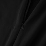 Women's Sexy One Piece Jumpsuit Bodycon V Neck Zipper Full Bodysuit