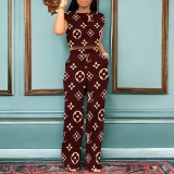 1 Piece Custom Casual Digital Printing Short Sleeve Pant Set
