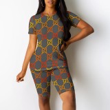 1 Piece Custom Casual Digital Printing Short Set