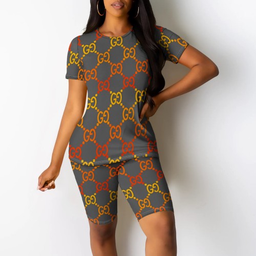 1 Piece Custom Casual Digital Printing Short Set