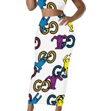 1 Piece Custom Casual Digital Printing Long Skirts