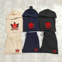 High Quality Cotton Print Long Sleeve Hoodie Sweatshirt Sweatpant Pant Set