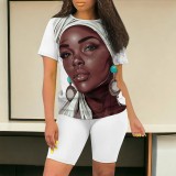 1 Piece Custom Casual Digital Printing Avatar Short Set