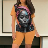 1 Piece Custom Casual Digital Printing Avatar Short Set