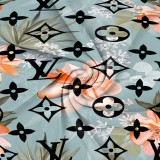 1 Piece Custom Casual Digital Printing Sleeveless U Neck Midi Dress