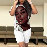 1 Piece Custom Casual Digital Printing Avatar Short Set