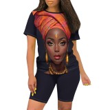 1 Piece Custom Casual Digital Printing Avatar Short Set