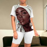 1 Piece Custom Casual Digital Printing Avatar Short Set