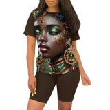 1 Piece Custom Casual Digital Printing Avatar Short Set