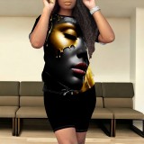 1 Piece Custom Casual Digital Printing Avatar Short Set