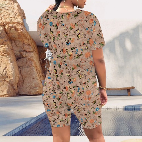 1 Piece Custom Casual Digital Printing Avatar Short Set