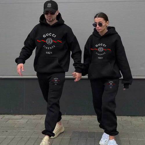 High Quality Cotton Print Long Sleeve Hoodie Sweatshirt Sweatpant Pant Set