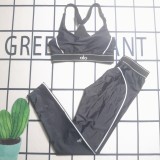 Summer Padded Swimwear Sportswear Vest Bra Crop Top & Trousers