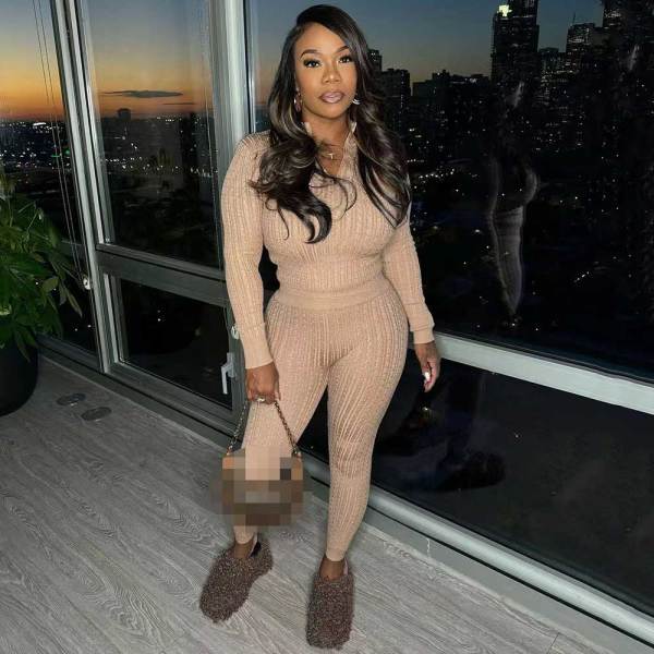 2024 Winter Zipper Knitted Casual Set