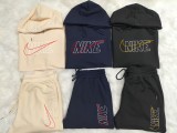 High Quality Cotton Print Long Sleeve Hoodie Sweatshirt Sweatpant Pant Set
