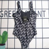 Summer Beach Padded Printed Sleeveless One Piece Swimsuits