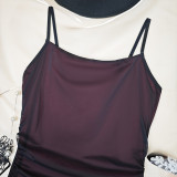 Maxi Bodycon Cami Dress Mesh Spaghetti Strap Sexy Party Night Slip Dress