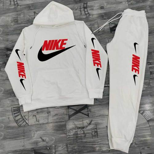 High Quality Cotton Print Long Sleeve Hoodie Sweatsuit Sweatpant Two Piece