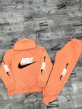 High Quality Cotton Print Long Sleeve Hoodie Sweatsuit Sweatpant Two Piece