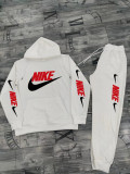 High Quality Cotton Print Long Sleeve Hoodie Sweatsuit Sweatpant Two Piece