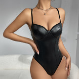 Womens Lingerie Push Up Lingerie Snap Crotch Teddy One Piece Bodysuit