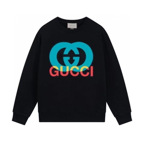 Milk Fiber Long Sleeve Round Neck Gradient Color Printed Sweatshirt