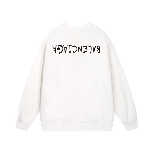 Milk Fiber Long Sleeve Round Neck Printed Sweatshirt