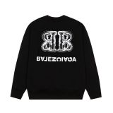 Milk Fiber Long Sleeve Round Neck Printed Sweatshirt