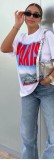 Cotton Short Sleeve Round Neck Printed T-shirt