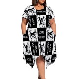 1 Piece Custom Casual Digital Printing Plus Size Maxi Dress