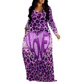 1 Piece Custom Casual Digital Printing V Neck Maxi Dresses