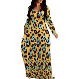 1 Piece Custom Casual Digital Printing V Neck Maxi Dresses