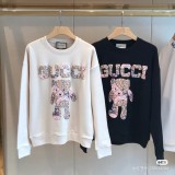 Milk Fiber Long Sleeve Printed O Neck Sweatshirt