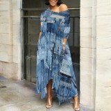 1 Piece Custom Casual Digital Printing Maxi Dresses
