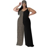 1 Piece Custom Casual Digital Printing Straps Plus Size 1 Piece Jumpsuits